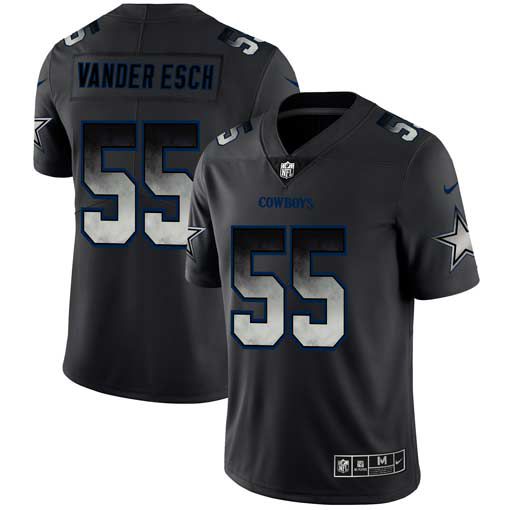 Men Dallas cowboys #55 Vander esch Nike Teams Black Smoke Fashion Limited NFL Jerseys